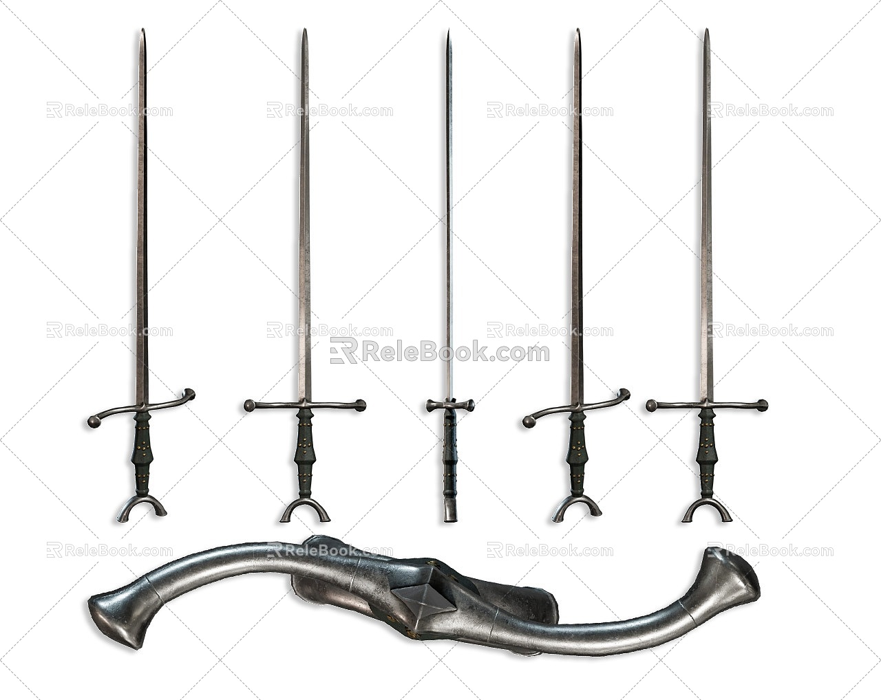 European Sword Weapon Toy Western Sword Old-fashioned Weapon Traditional Sword Weapon European Sword 3d model