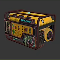 Champion Hybrid Generator Yellow Black Design With Control Panel And Engine