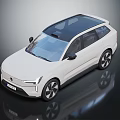 Modern White SUV With Sleek Exterior Design Panoramic Roof And Alloy Wheels