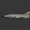 Gray Military Fighter Jet 3D Rendered With Sharp Nose Missile Launchers Tail Insignia And Reflection