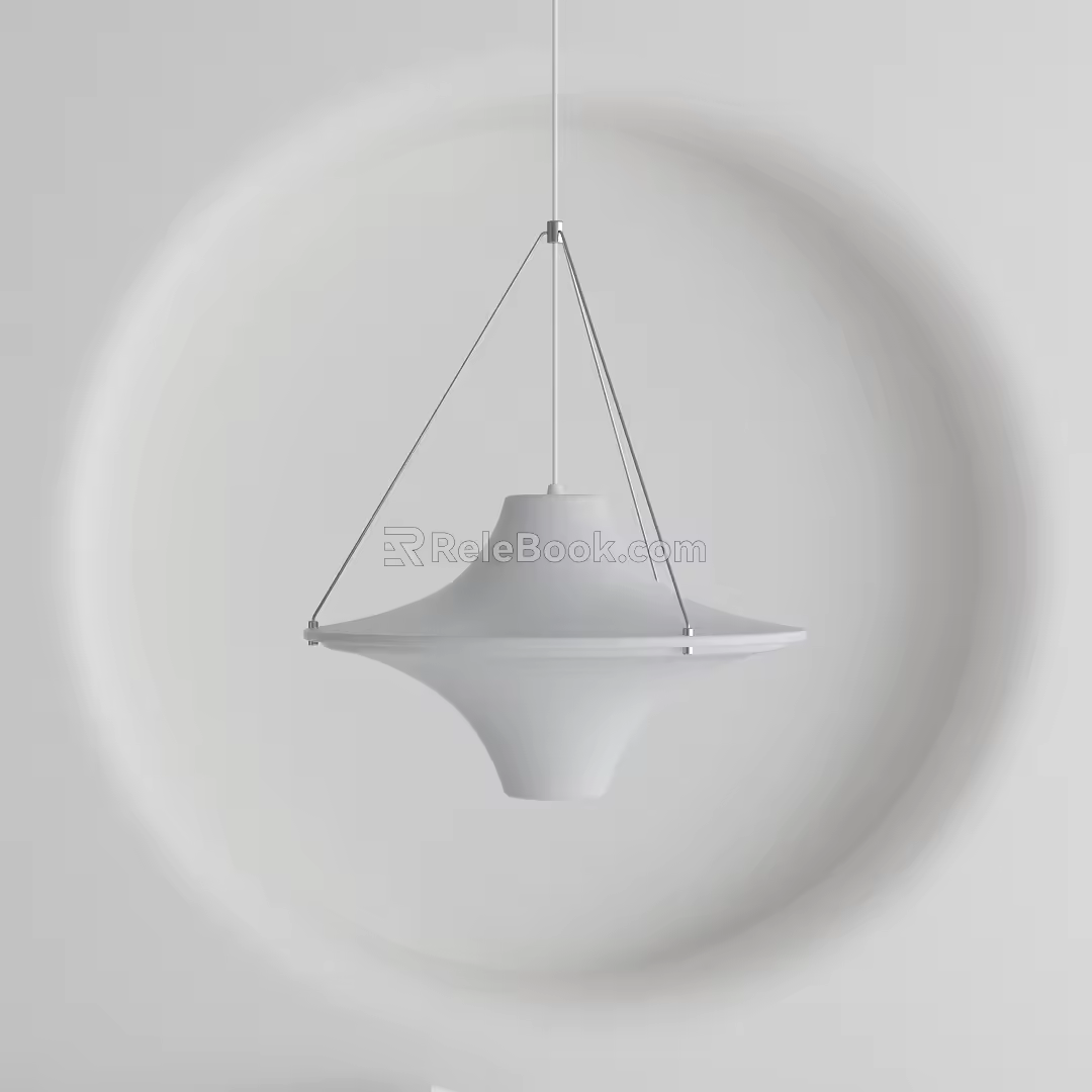 Modern chandelier 3d model