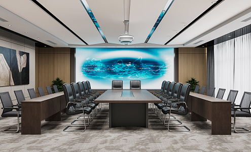 Modern Meeting Room Small Meeting Room 3d model