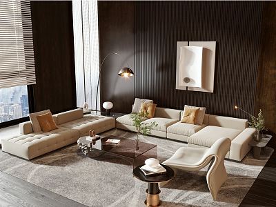 modern living room model