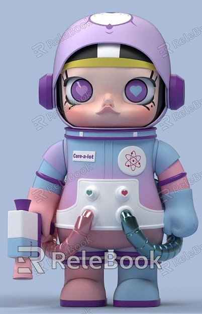 Cartoon Character Toy Doll Hand-made Bubble Matt Series Trendy Play Ornaments Jewelry Blind Box model