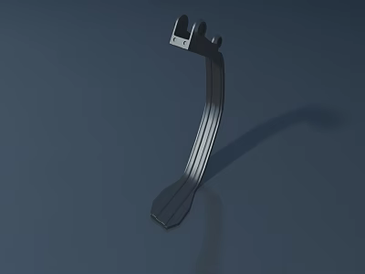 Durable Metal Curved Road Infrastructure Support Bracket Structural Component For Traffic Safety 3d model