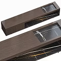 Modern Wooden TV Stand With Marble Top Drawers And Metal Legs