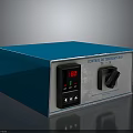 Functional Blue Control Dispenser With Digital Display Knob And Operation Buttons 3d model
