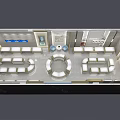 Luxury Jewelry Store Interior With Elegant Display Cases Central Counter Bright Lighting And Modern Decor