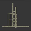 Essential Industrial Construction Components Including Metal Ladders Railings Poles And Tools