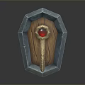 Medieval Shield Ancient Shield Defensive Weapon Ancient Shield Iron Shield Protective Shield Wooden Shield 3d model