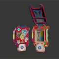 Modern game console toy handle game palm game 3d model