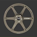 Vossen Gold Car Wheel Rim Automotive Part With Stylish Spoke Design And Shiny Finish