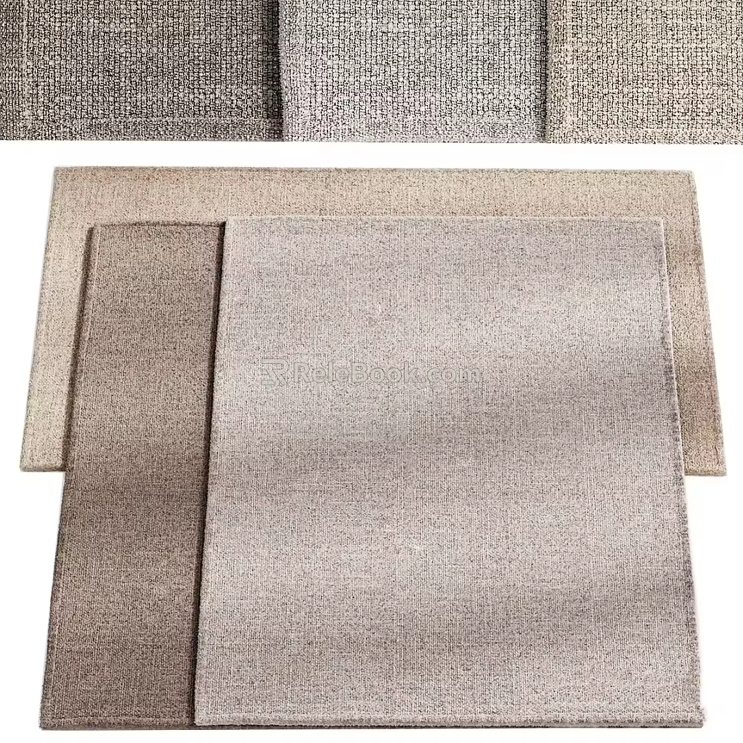 modern square carpet square carpet 3d model