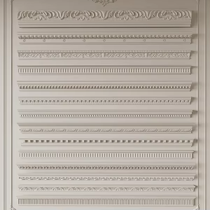 French plaster line 3d model