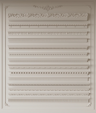 French plaster line 3d model