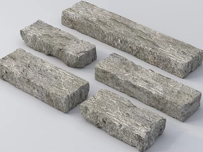 Natural Gray Stone Stools For Outdoor Garden Patio And Backyard Use 3d model