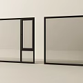 Modern Floor to Ceiling Windows Design With Black Frame And Transparent Glass