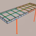 Glass Canopy With Metal Frame For Building Entrance Featuring Steps And Potted Plants