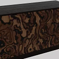 Modern Wooden Entryway Cabinet Sideboard With Drawer Design And Natural Wood Grain