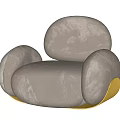 Karim Rashid Modern Single Sofa Lazy Sofa 3d model