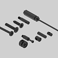 Modern Screw Hardware Accessories 3d model