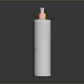 White Pump Dispenser Bottle For Bathroom Essentials 3d model