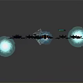 Futuristic Space Battle Scene With Multiple Spaceships Firing Laser Beams And Explosions