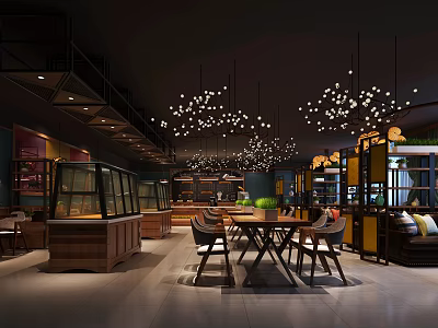 Industrial LOFT Sweet Shop Baking Shop Dessert Milk Tea 3d model Industrial LOFT Sweet Shop Baking Shop Dessert Milk Tea 3d model