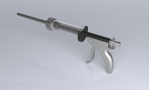 Medical bone cement gun injection medical equipment 3d model