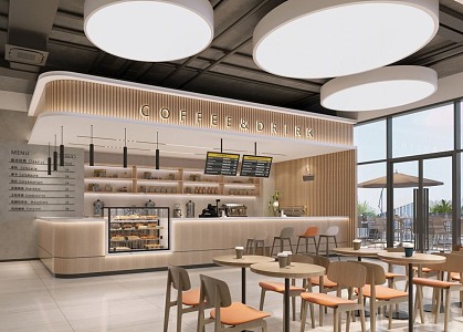 Modern Cafe 3d model