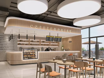 Modern Cafe 3d model