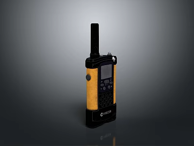 Military Weapon Communication Device Hytera Handheld Radio With Display And Antenna 3d model