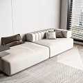 Side pillow for double sofa 3d model