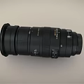 Black Professional Digital Camera Telephoto Zoom Lens With Smooth Control Rings