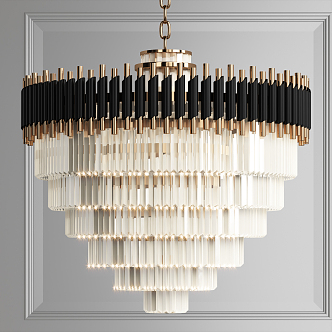 Light Luxury Crystal Chandelier Large Crystal Chandelier 3d model