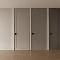 Modern Interior Hinged Doors in Various Neutral Tones with Sleek Design and Wooden Texture