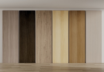 Modern wood veneer 3d model