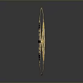 Golden Circular Hardware Tool With Intricate Hollow Design And Metal Craft