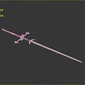 Officer Sword Long Sword Sheath Sword Samurai Sword Samurai Sword Accessories Soldier Sword Knight Sabre 3d model
