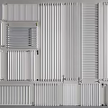 Modern radiator heating radiator heating radiator 3d model