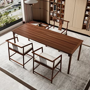 New Chinese Tea Table and Chair Tea Table and Chair Combination Tea Table 3d model