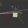 Solar Powered Space Probe With Deployable Solar Panels And Sturdy Support Legs Main Unit