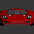 Red Sleek Sports Car With Modern Streamlined Design Black Wheels And Glass Roof