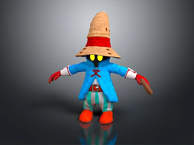 Training Puppet Man Scarecrow Dummy Bull's Eye Cartoon Character 3d model