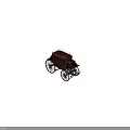Vintage Brown Wooden Horse Drawn Carriage With Large Wheels And Roof Railings