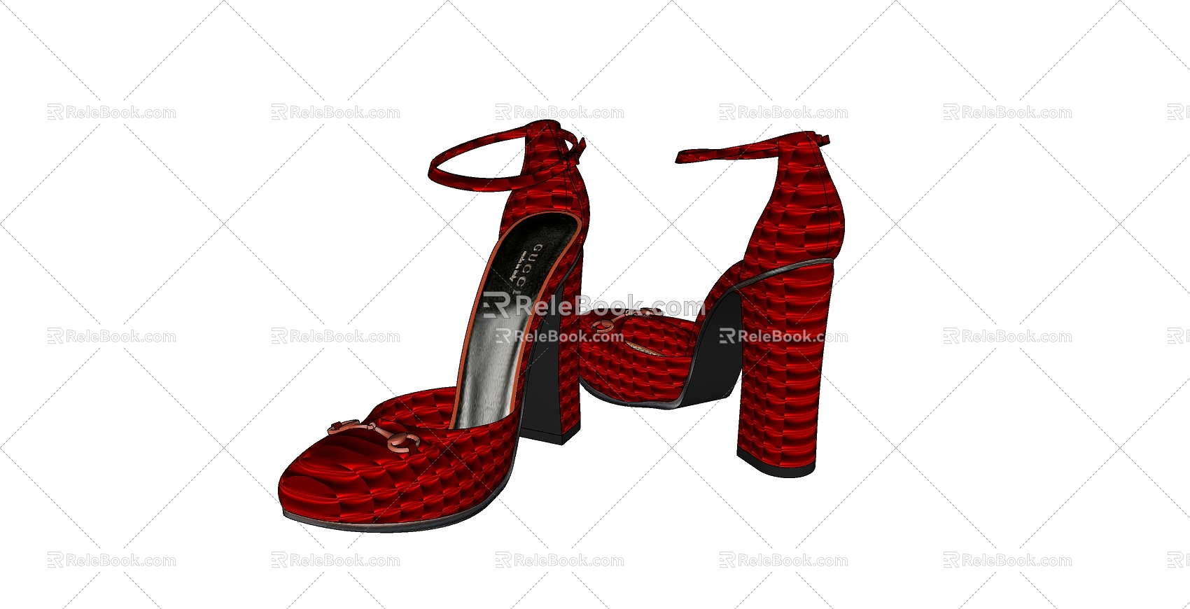 High-heeled shoes 3d model