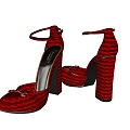 High-heeled shoes 3d model