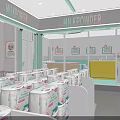 Leyin Babystore Interior With Strollers Shelves And Baby Product Displays