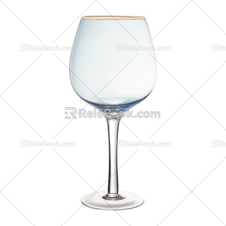 Goblet red wine glass 3d model