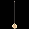 Elegant Round Beige Marble Texture Chandelier With Metal Bracket Design 3d model